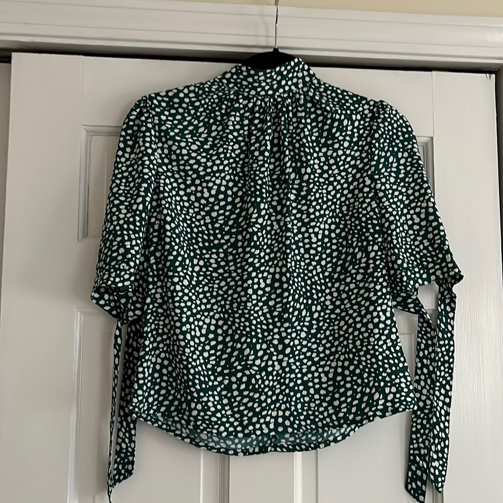 Mock neck print top